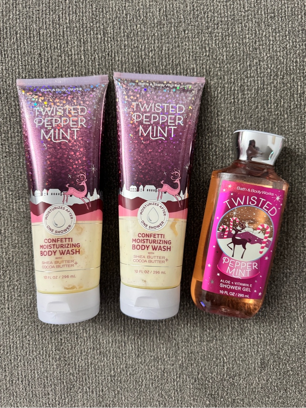 *BUNDLE* Bath & Body Works Twisted Peppermint Body Wash Set